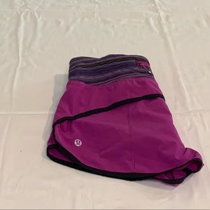Purple Lululemon shorts
